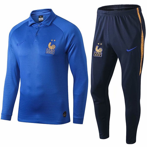 Polo Conjunto Completo Francia 100th Azul